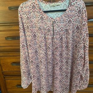 Loft size 24 floral blouse